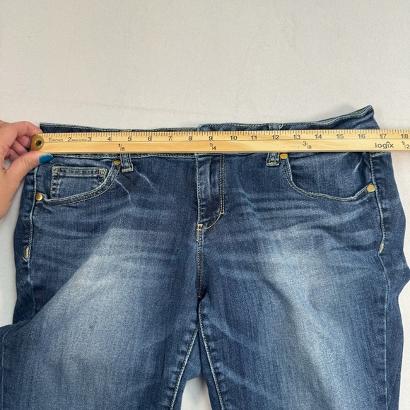 Decree Jeans Womens Juniors 15 Dark Blue Super Skinny Mid Rise - Picture 5 of 10